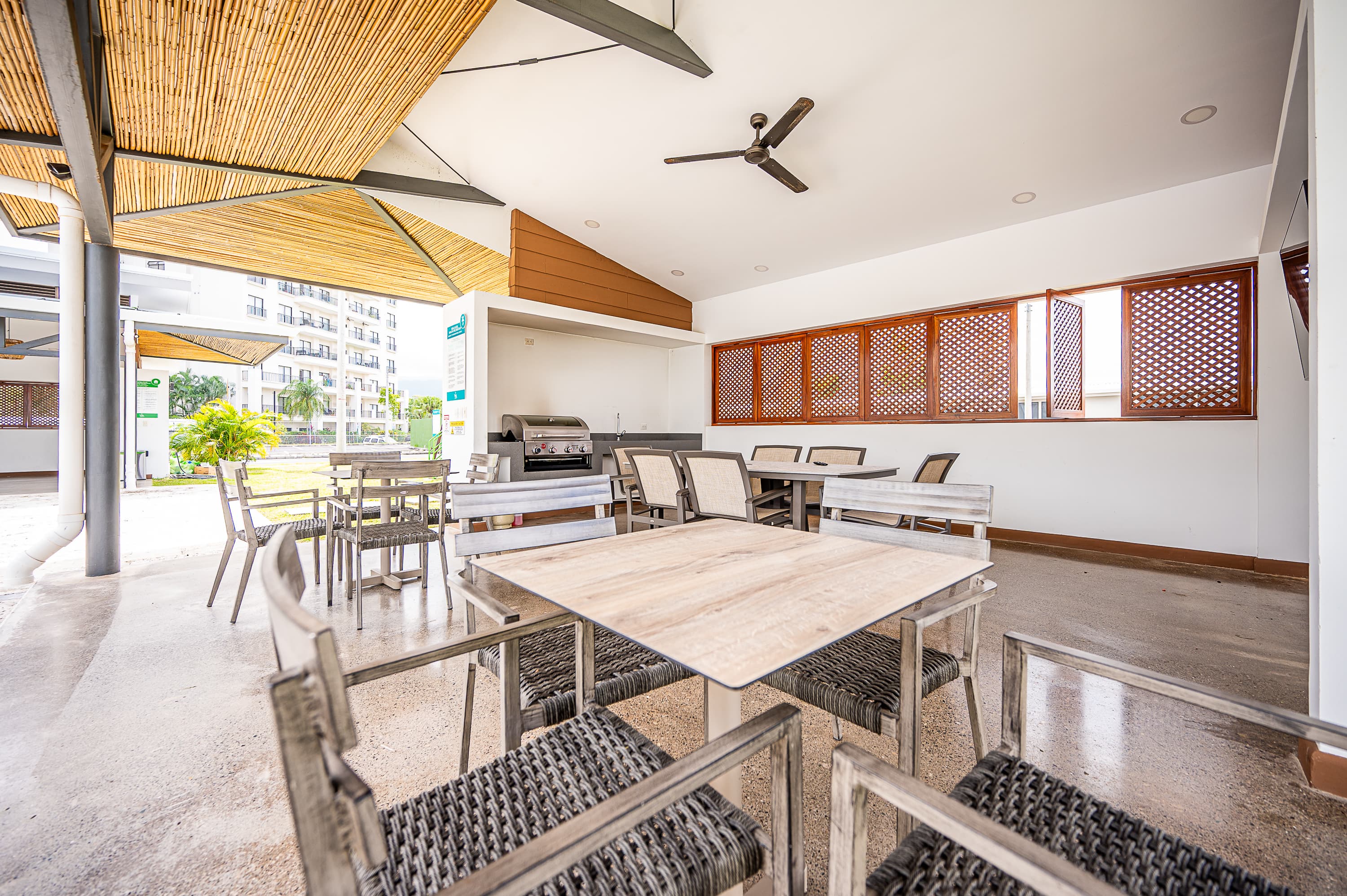 BBQ and entertainment area