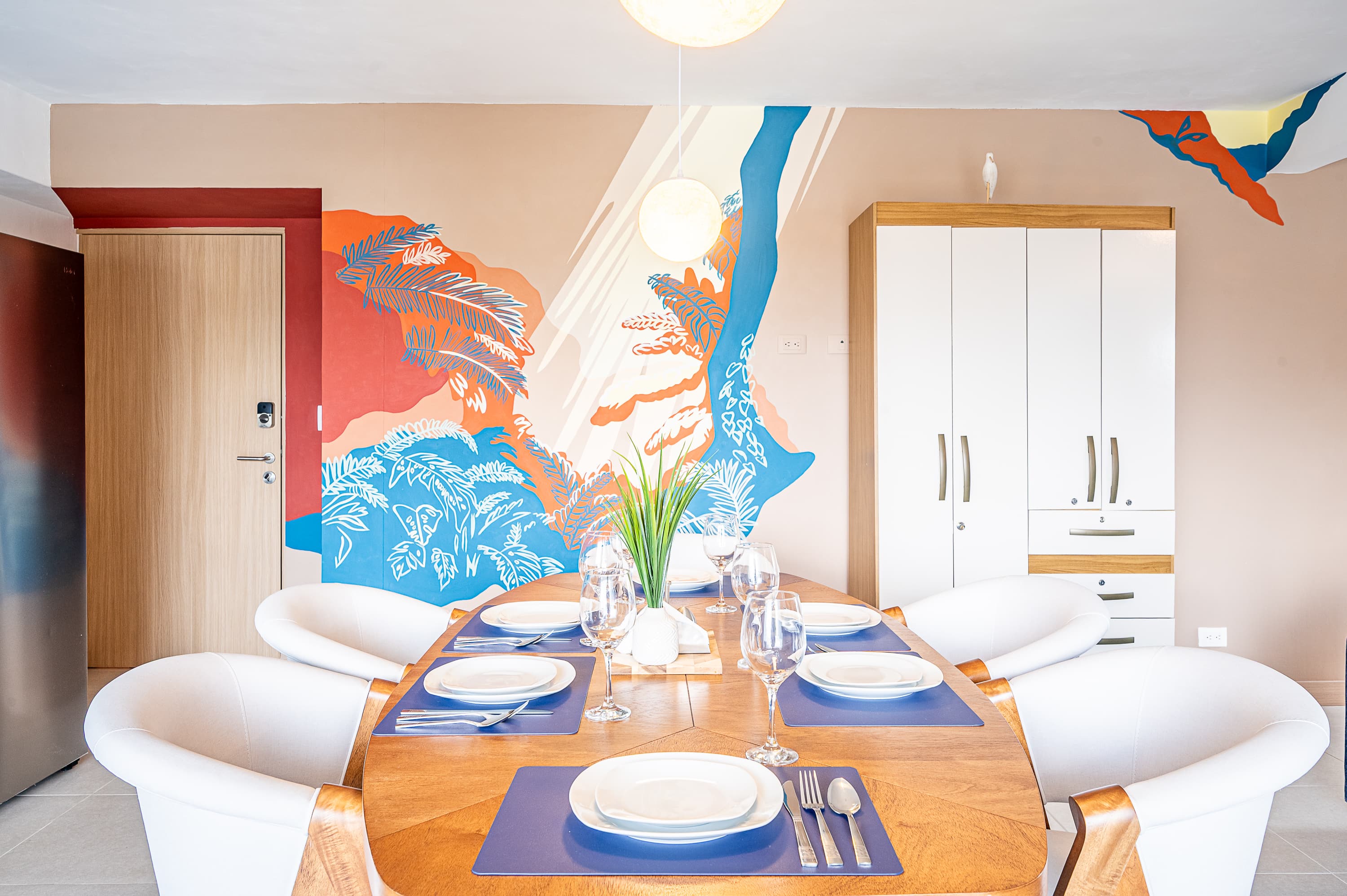 Mediterranean-inspired dining room