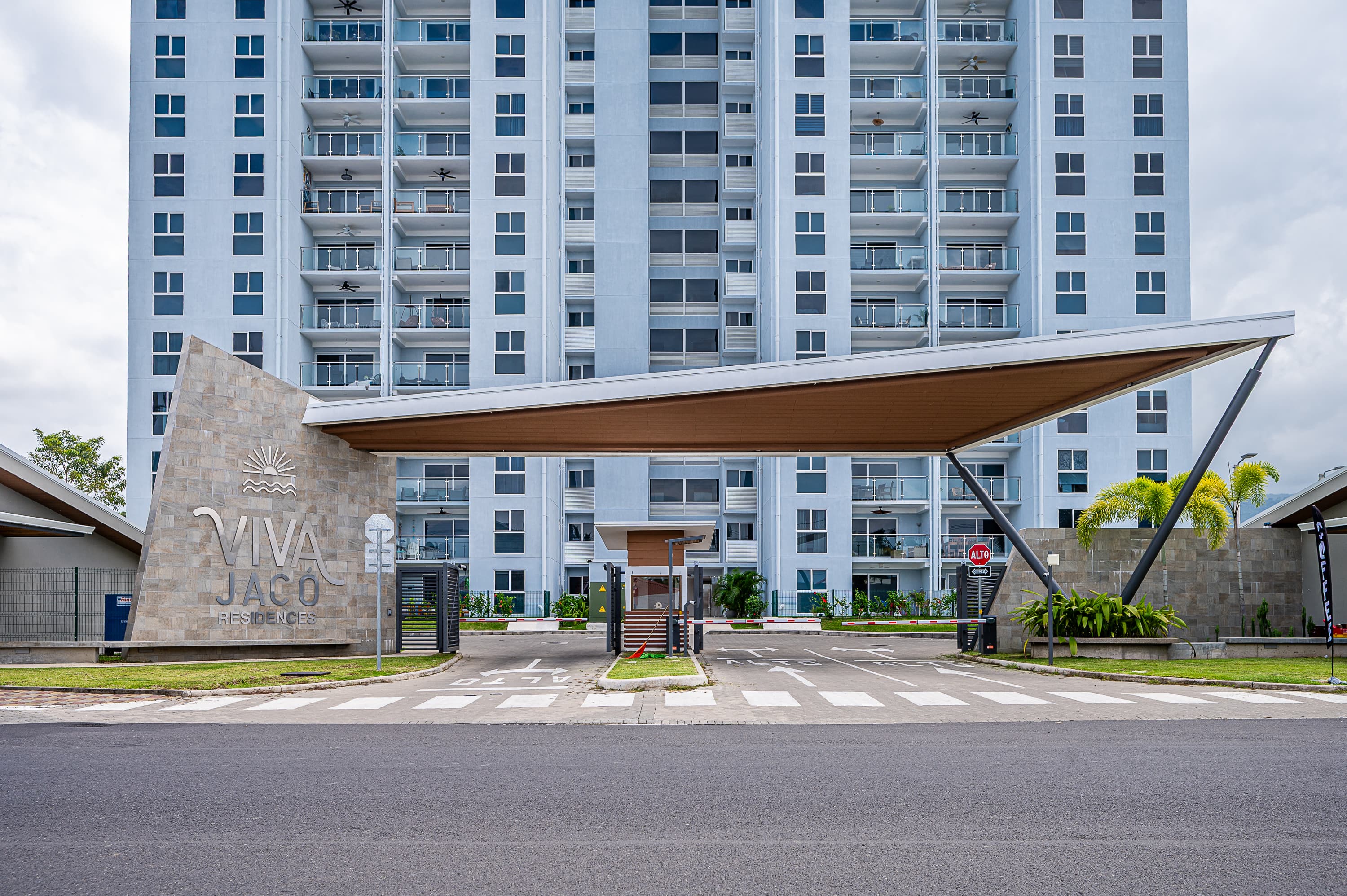 Building entrance and exterior