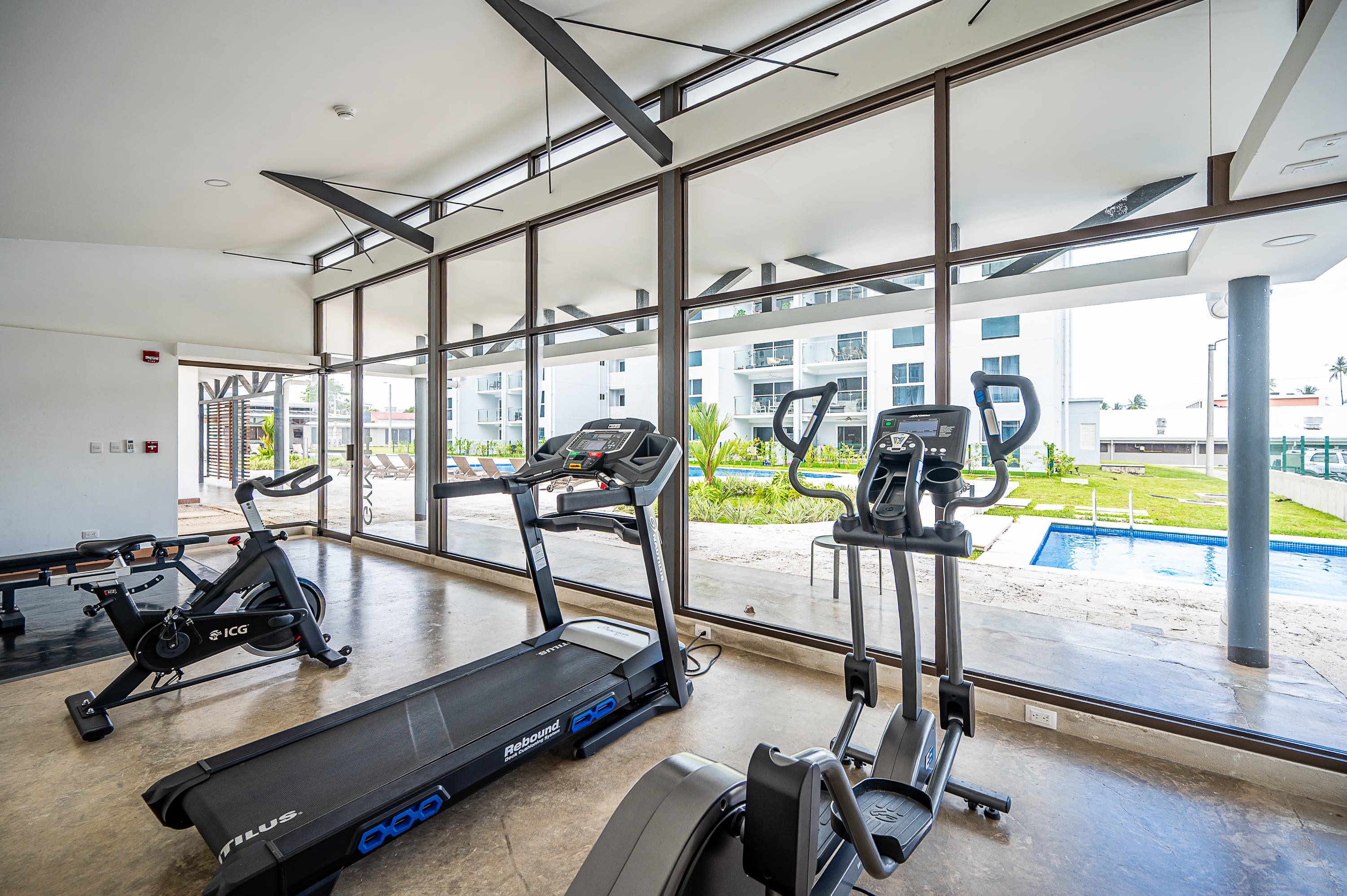 Modern fitness center