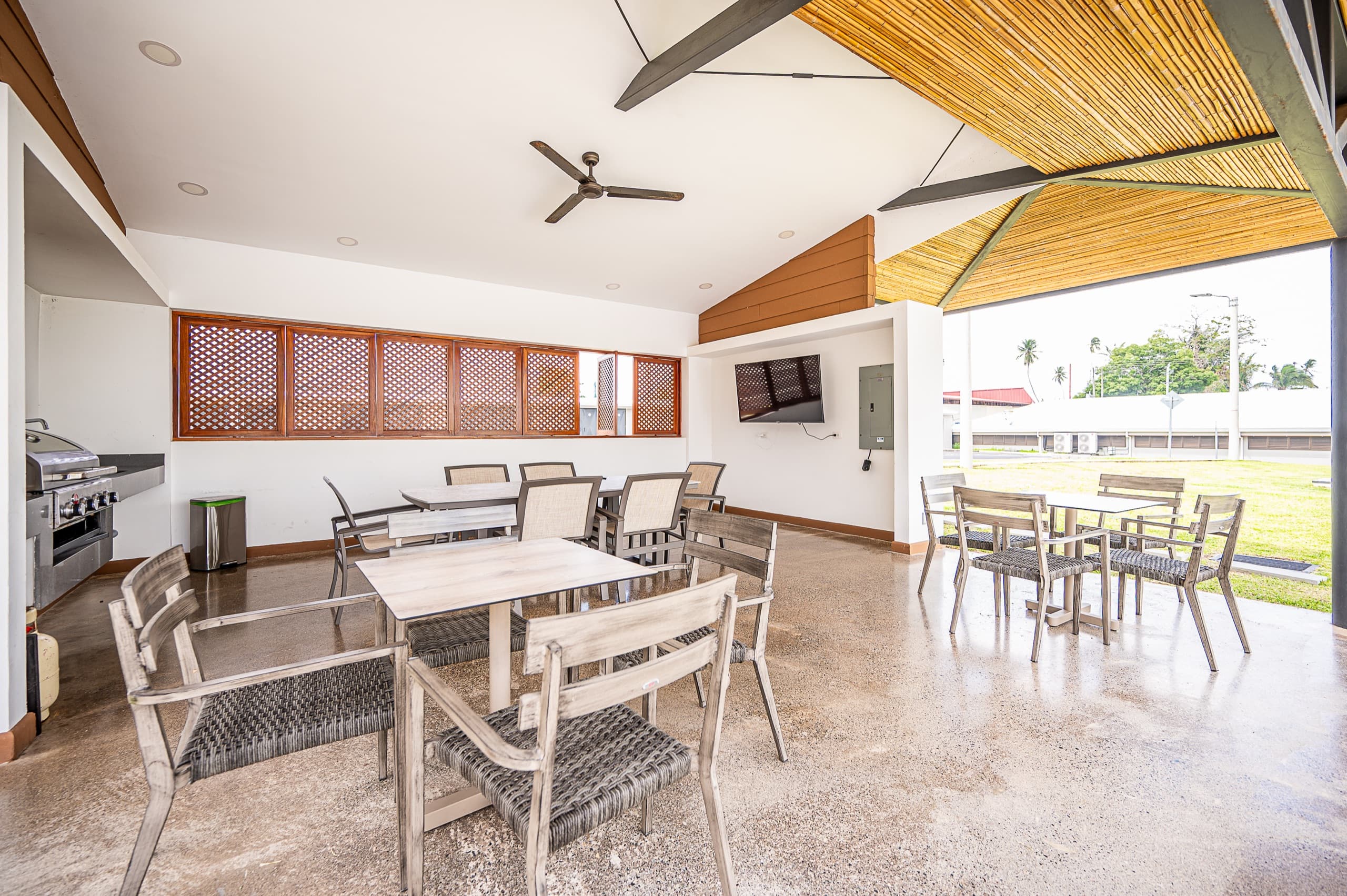 BBQ area at the Viva Jaco building